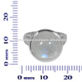 Rainbow Moonstone Gemstone 925 Sterling Silver Ring Jewelry